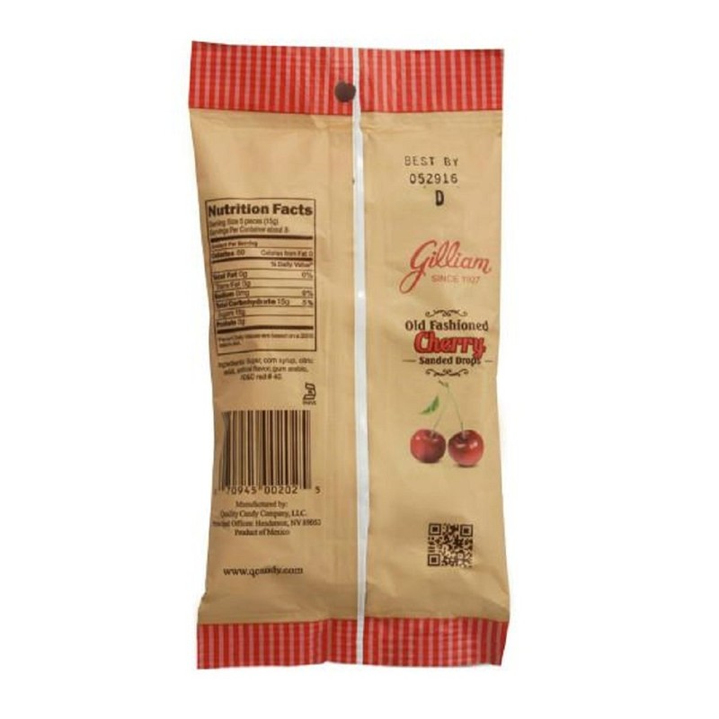 Gilliam Old Fashioned Cherry Flavored Sanded Drops (4.5 oz. Bag)