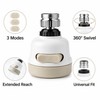 Adjustable Kitchen Sink Faucet Extension Nozzle for 3-Mode Water Flow