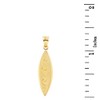 Fine 10k Yellow Gold Ocean Waves Surfboard Pendant