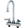 T&S Brass, B-1141, Deck Mounted Workboard Faucet with 4" Centers,