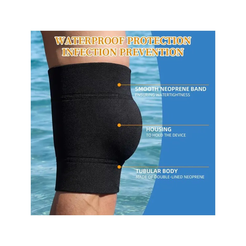 Neoprene 네오프렌의 어퍼 암용 방수 PICC 라인 샤워 커버 슬리브
