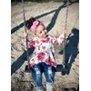 Toddler Infant Baby Girls Clothes Outfits Floral Long Sleeve Pullover