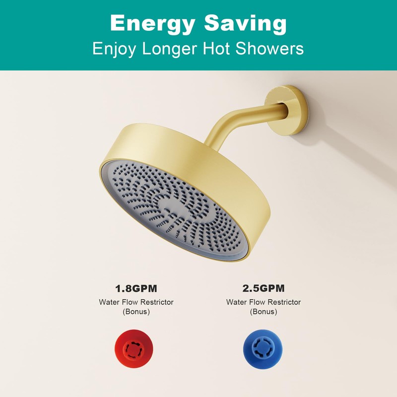 Rainfall Shower Head - 8" Thickened High-Pressure Shower Heads with
