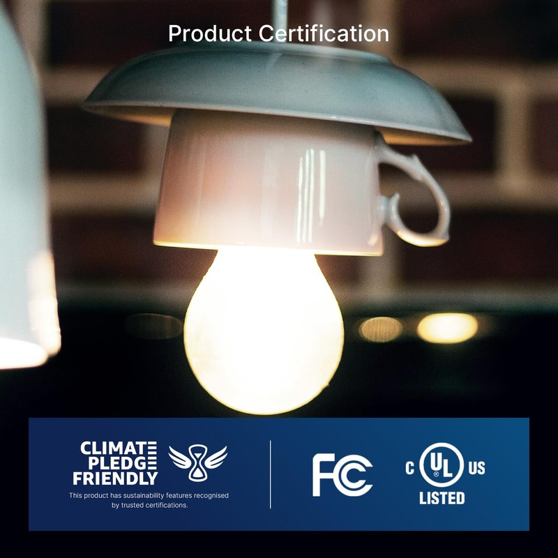 FLSNT A15 LED Edison Bulbs 60W Equivalent, Dimmable E26 LED