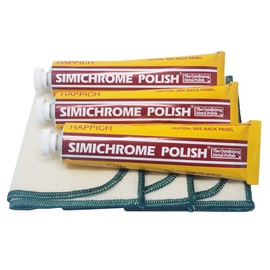 Simichrome all Metal Polish Tube with Polishing Cloth (Pack of 3)