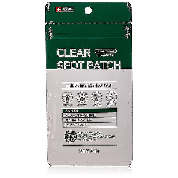 SOME BY MI 30 Days Miracle Clear Spot Patch / 18Counts, 2 Size (10mm 9Counts, 12mm 9Counts) / Invisible Spot Sticker for Sensitive Skin / Face Acne, Zits and Blemish Care / Facial Skin Care