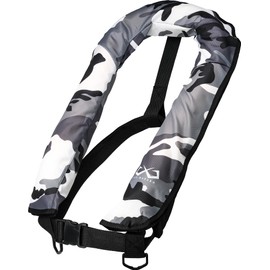 JES-BASARO (JES-BASARO) Automatic Inflatable Life Jacket, Rescue Vest, Dual Mode Compatible Model, 2-Way Model, Shoulder-Strap, Vest Type, Fishing, Men's, Women's, Buoyancy 150N, Japanese Domestic