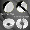 cuttable Wall Split Flange, Split ABS Lightweight Escutcheon Cover Plate,Chrome,for