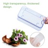 Oliz Self Watering Planters - 4 Pack Rectangular Clear Plant