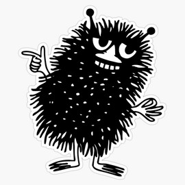 Stinky Moomin Tove Jansson Bumper Sticker Vinyl Decal 5 inches