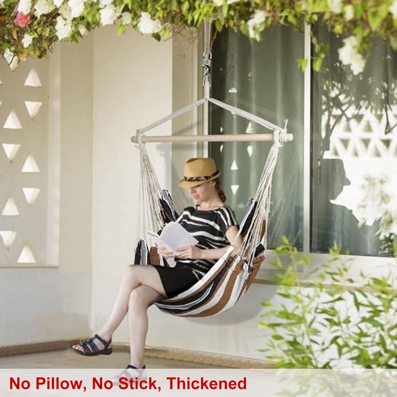 Hanging Rope Swing Chair Canvas Thickened Dormitory Hanging Chair for