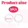 Wide Neck Bobo Balloons, 5Pcs Bubble Balloons, 33 inches Clear