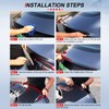 cciyu Black ABS Rear Spoiler Wing Accessories for 2012 2013