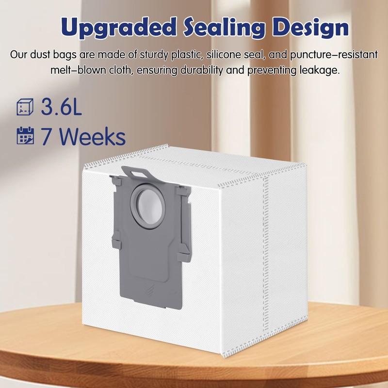 Spofan 16 Pack Dust Bags for Roborock S8 Pro Ultra,