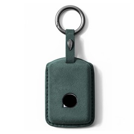 ontto Suede Car Key fob Cover Fit for VOLVO XC60 XC70 XC90 C30 S60 S80 S90 V60 V70 V90 4 buttons Leather Smart Key case keyring Shell Key holder keychain full protection Accessories Green B