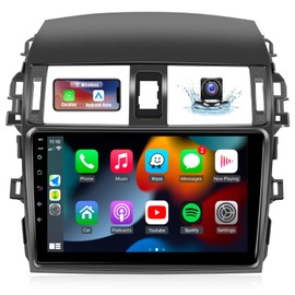 Naifay Android Car Sereo for Toyota Corolla 2009 2010 2011 2012 2013 Radio, 9inch Touch Screen for Corolla Car Stereo with Carplay Android Auto Bluetooth WiFi GPS SWC Backup Camera