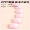 Press on Toenails (Nude Pink, 24 Pieces)