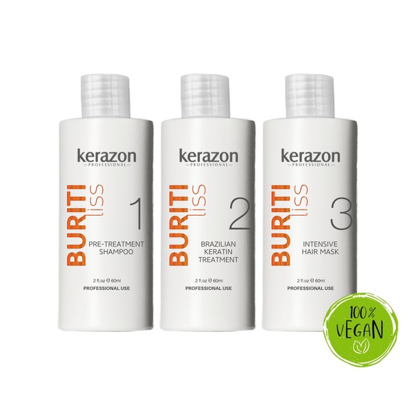 Brazilian Keratin Treatment KIT 6fl.oz/180ml KERAZON Buritiliss