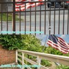 No Drill Flag Pole Holder for Railing,for 1" Flagpole, Flag