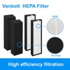 1+4 Set HFD300 Filter Replacement-Compatible with Honeywell Air Genius 3,4,5,6