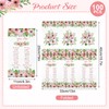 100PCS Pink Floral Religious Paper Napkins 3 Ply Blessed Cross