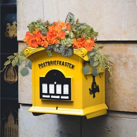 Eucalyptus Swag, Floral Hydrangea Flower Swags 28 Inch, Spring Greenery Swag, Decorative Door Swags with Begonia Leaves for Home Room Front Door Wedding Arch Garden Party Tabletop Wall Decor(Orange)