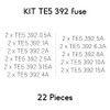 Set of 22 x 11 Values TE5 392 Fuses for