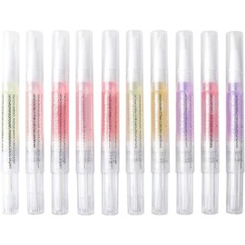 Lápiz Hidratante para Cutículas de Uñas 10piezas, Aceite Nutritivo Mineral Oil y Beeswax, Formato Portátil, Varios Estilos, para Salón y Uso DIY en Casa Estilo Aleatorio