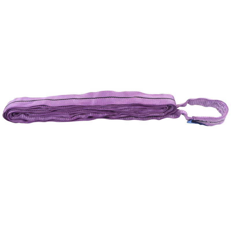 Lifting Sling Hoist Webbing 1T Polyester Rigging Strap Purple for