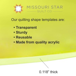 Missouri Star Quilt Co. Acrylic Quilting Template, Leaf/Orange Peel | For Use with 10” Precut Fabric ...