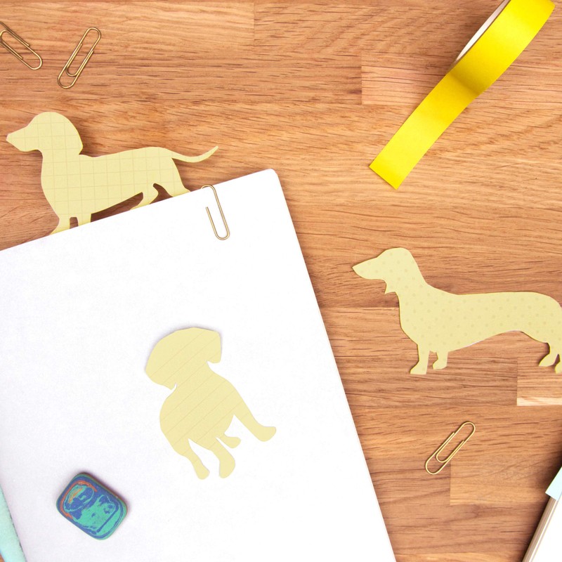 Good Design Works Dog Sticky Notes | Includes 3 Separate