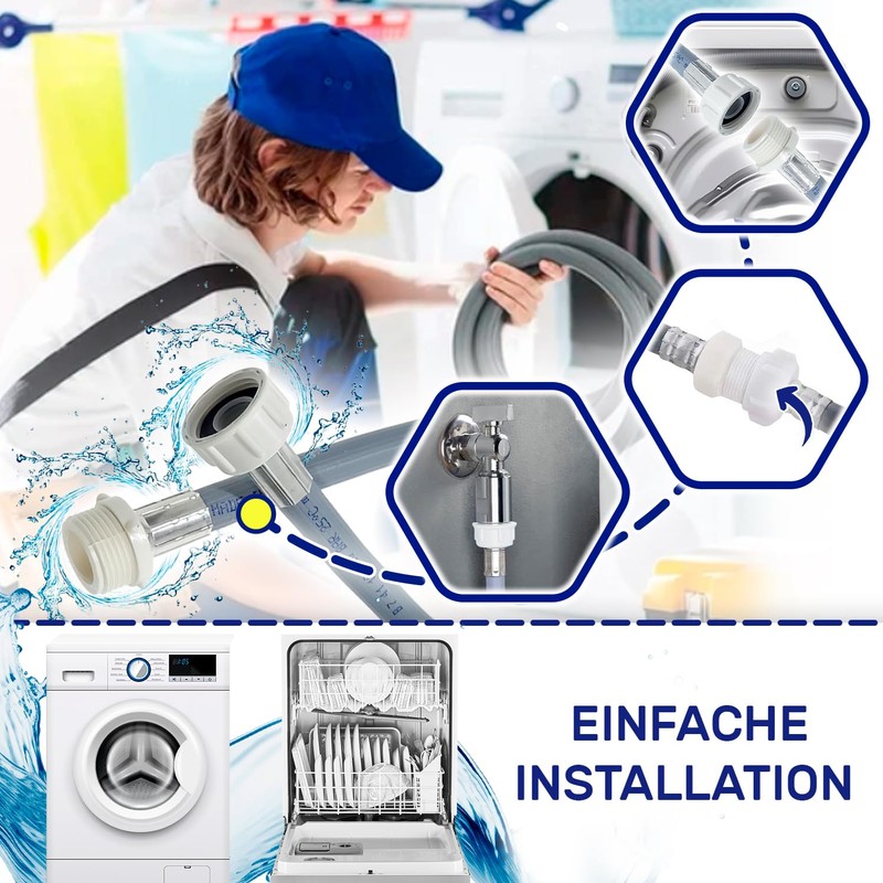 Inlet Hose Extension for Washing Machine and Dishwasher 3 m