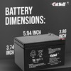 Casil 12 Volt 12 Ah SLA AGM Deep Cycle Battery