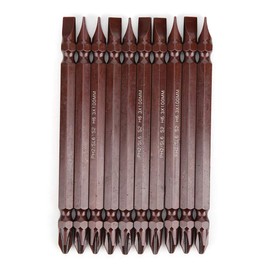 10PCs Double Ended Cross-Shaped Screwdriver Bit Hardware Accessory Hand Tool Magnetic S2 H6.3 x 100MM(Double Ended S2 H6.3 x 100 x PH2/SL6)