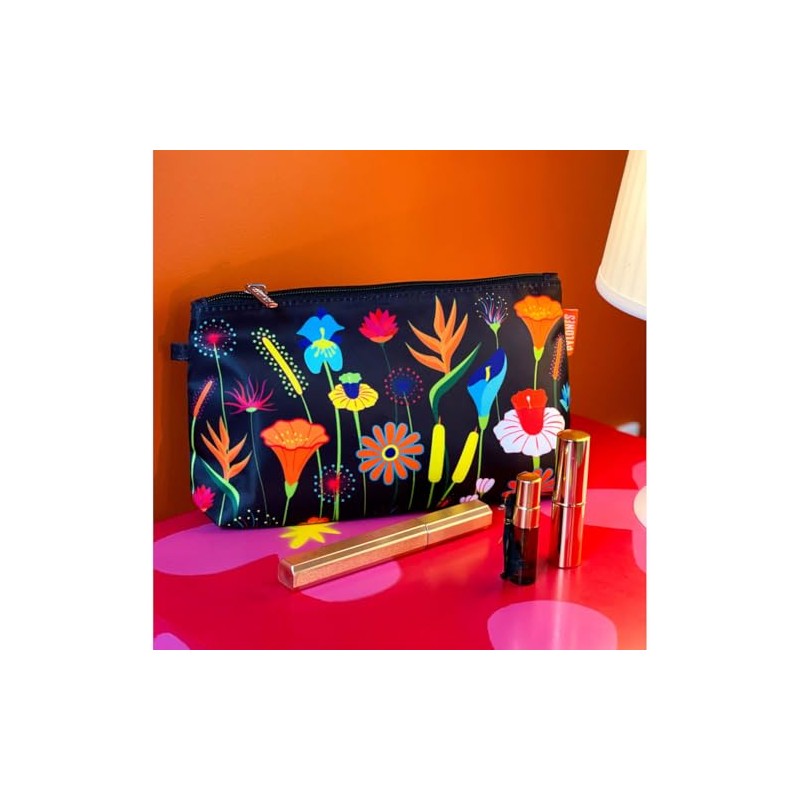 Cosmetic Bag - Zip Glam Black 25 x 14.5 x