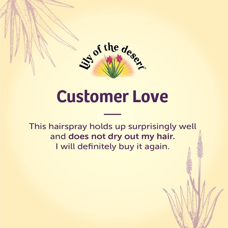Lily Of The Desert Natural Hold Aloe Vera Hair Spray