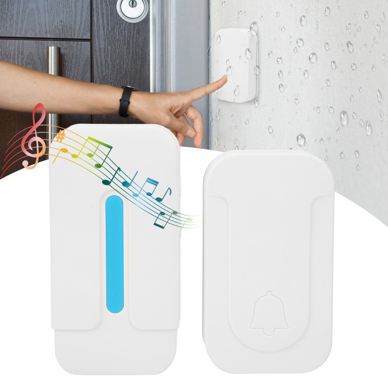 Smart Wireless Doorbell SelfPowered Beeper Remote Induction Waterproof