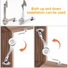 2 Pcs Folding Lid Support Hinge Heavy Duty with Mounting