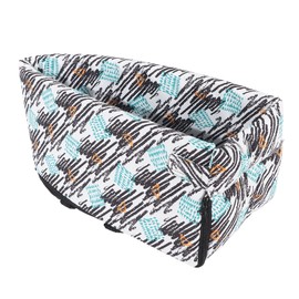 Dog Car Seat Soft Padded Waterproof Stain Resistance Detachable and Washable Printed Pet Car Safety Seat