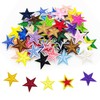 Attuslla 102 PCS Assorted Star Iron on Patches Sew on