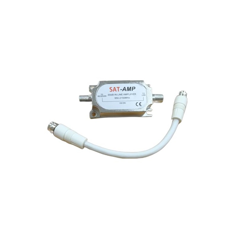 electrosmart Easy Fit Satellite Signal Amplifier Booster & Patch Lead