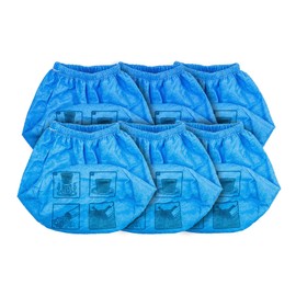 Armor All AARC2 Reusable Cloth Filter, Fits 2.5–4 Gallon Wet/Dry Vacuums, 6-Pack