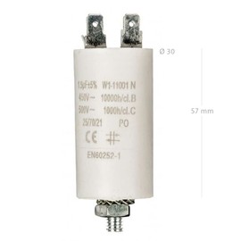 cablepelado Motor Starting Capacitor for Electric Motor 1.5 UF 450 VAC