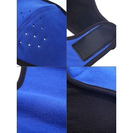 QHFlashbuy Winter Windproof Mask, Unisex Warm Winter Cold Proof Mask, Windproof Ski Face Mask for Motorcycle, Windproof, Anti-Dust, Cycling, Skiing (Blue, blue