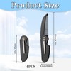4 Pack Folding Mustache Comb Portable Beard Comb Fine Teeth