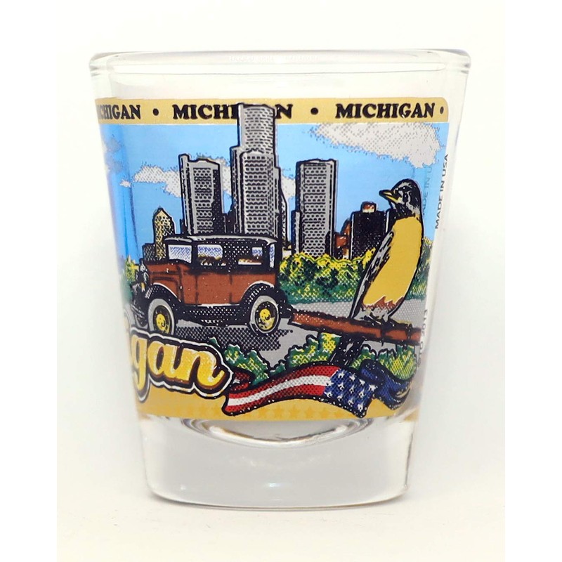 Michigan State Wraparound Shot Glass