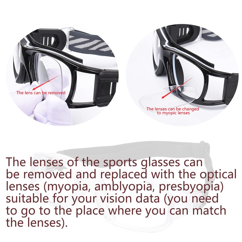 SooGree Sport Goggles Glasses Squash & Racquetball Goggles Basketball Glasses