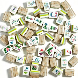 , Custom 4-Layer American Mahjong Tiles, American Mahjong Set with 160 Tiles,Acrylic Luxury Mahjong, OMM, for GamblingColor: Deep Purple