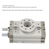 Rotary Pneumatic Air Cylinder 0 to 190 Degree Adjustable Aluminum