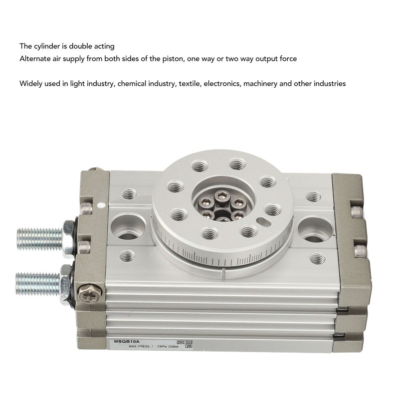 Rotary Pneumatic Air Cylinder 0 to 190 Degree Adjustable Aluminum
